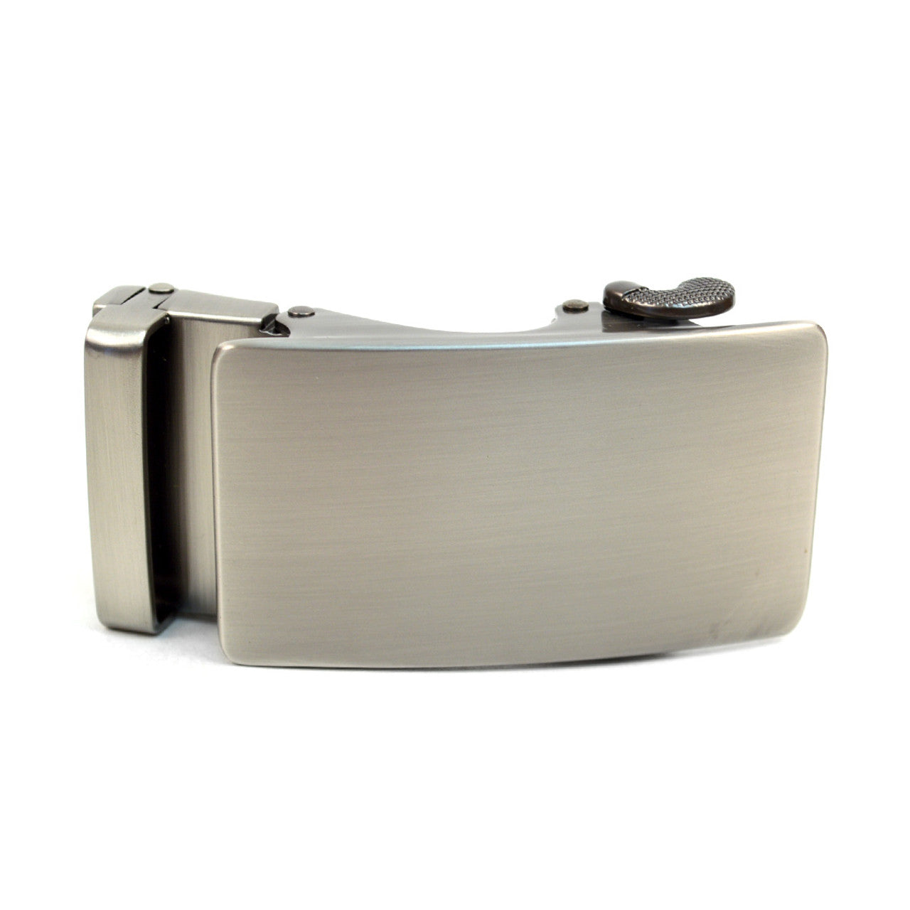 Cinturón de trinquete con hebilla deslizante de cuero genuino