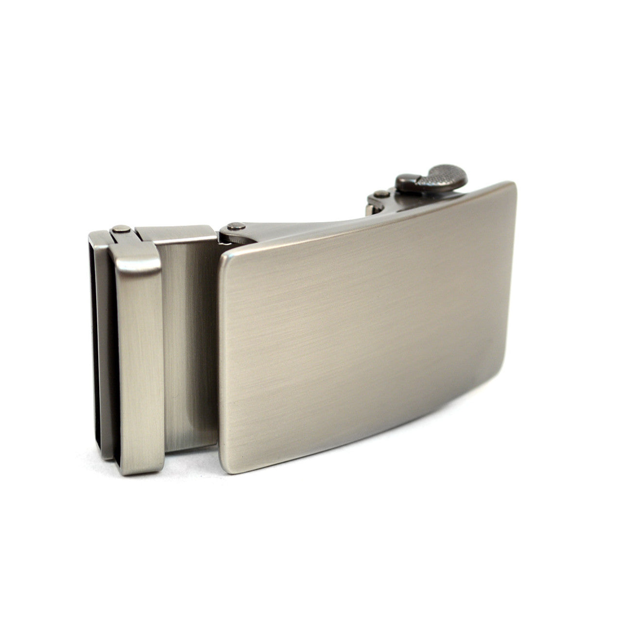 Cinturón de trinquete con hebilla deslizante de cuero genuino