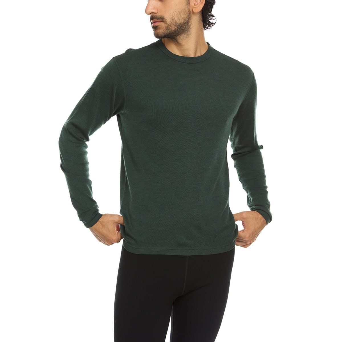 Peso medio: camiseta Chocorua para hombre, 100% lana merina