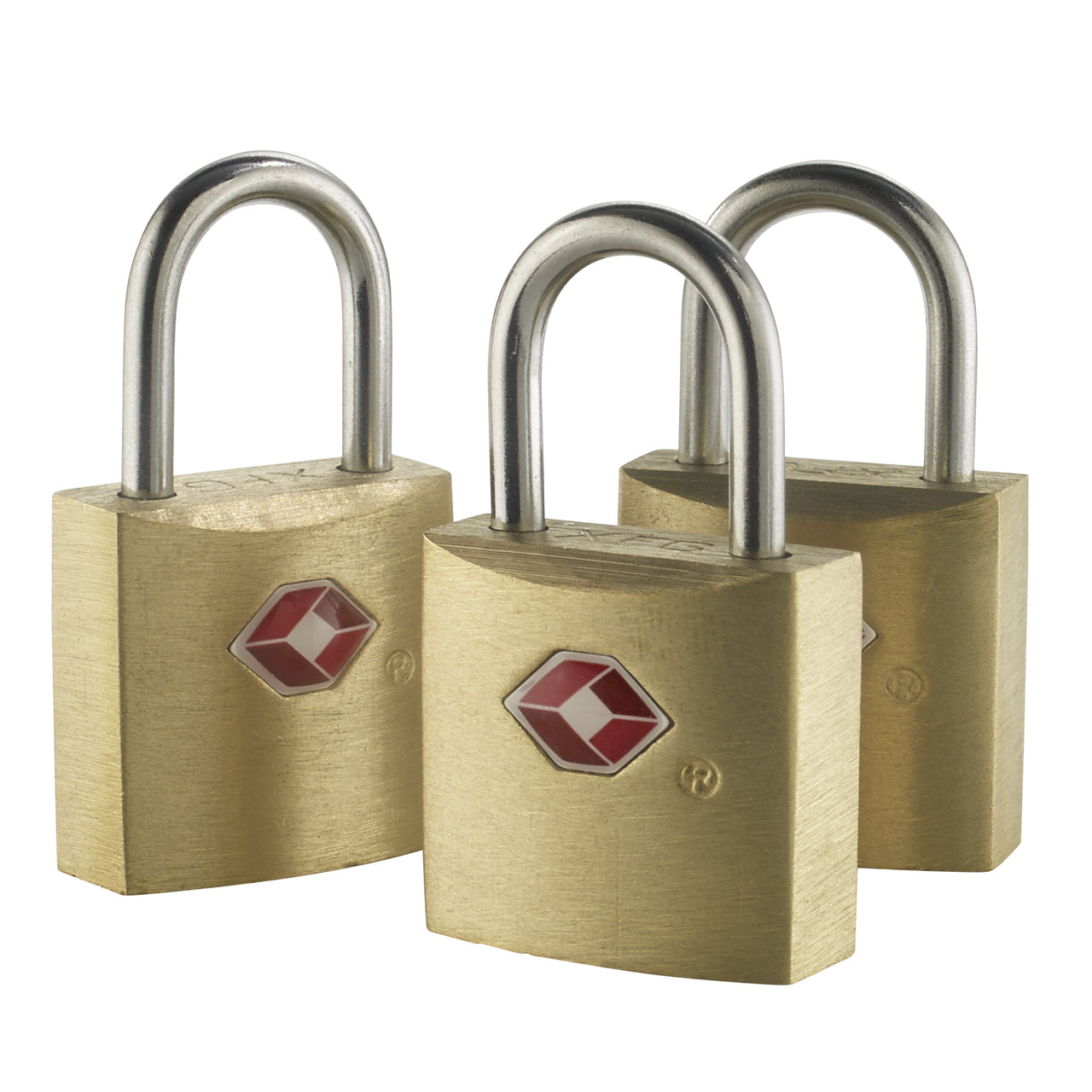 Paquete de 3 candados para equipaje.